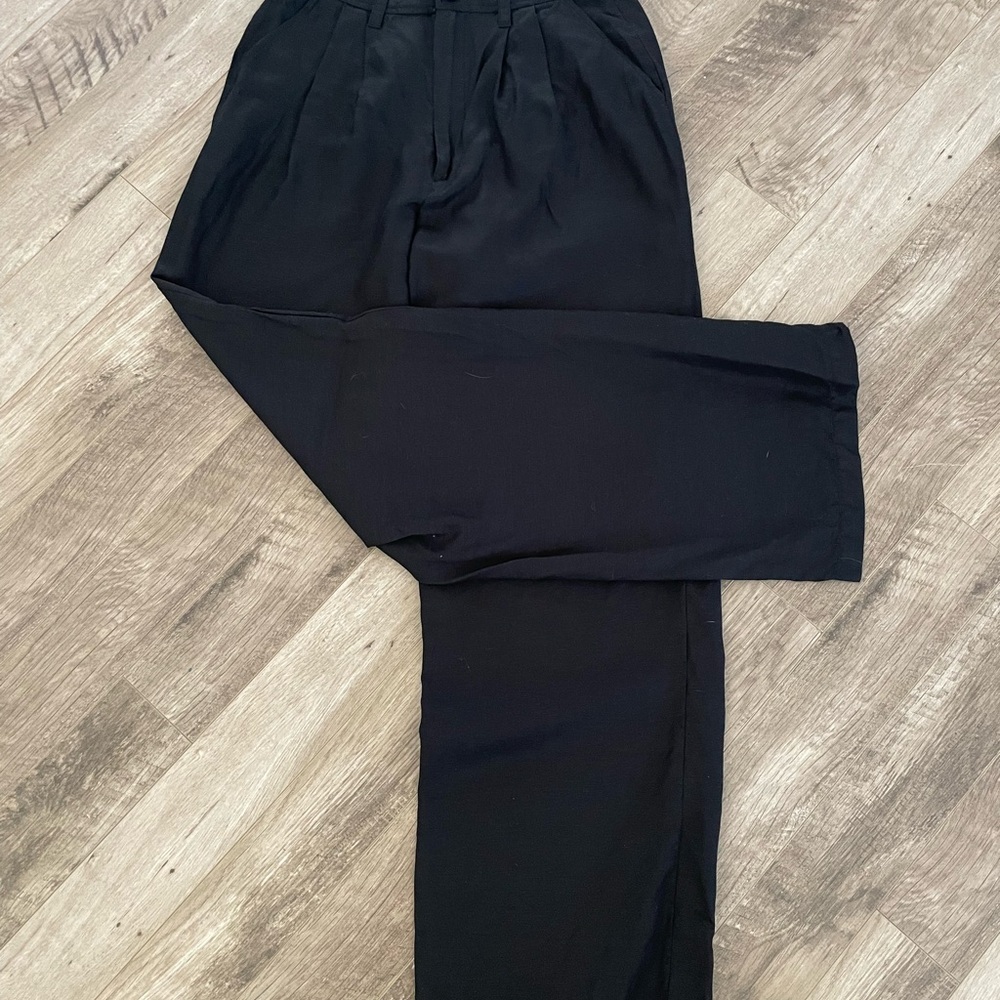 Anine Bing black linen trousers  38